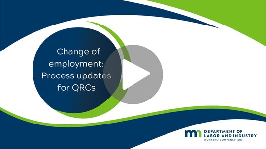 Change of employment process update video