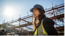 Woman construction worker