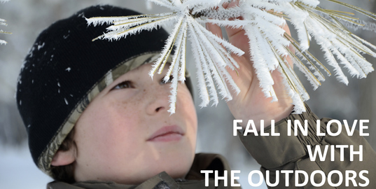 fall in love with the outdoors banner