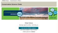 DNR Conservation Science Chats
