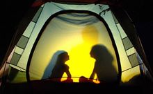 kids in tent