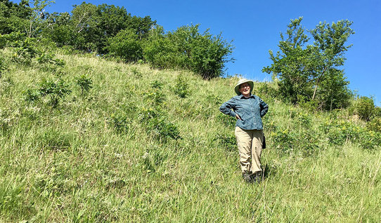 Peggy Booth on Mound Prairie SNA