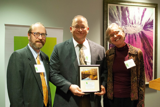 Fred Bengtson with his Trust for Public Lands award