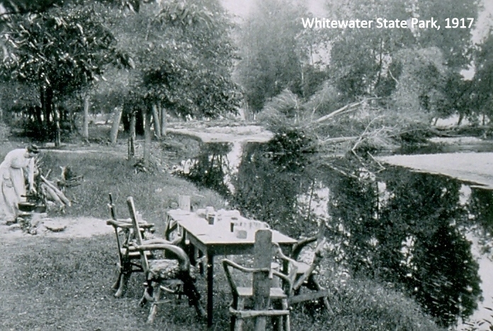 vintage picnic photo at Whitewater State Park