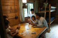 inside camper cabin