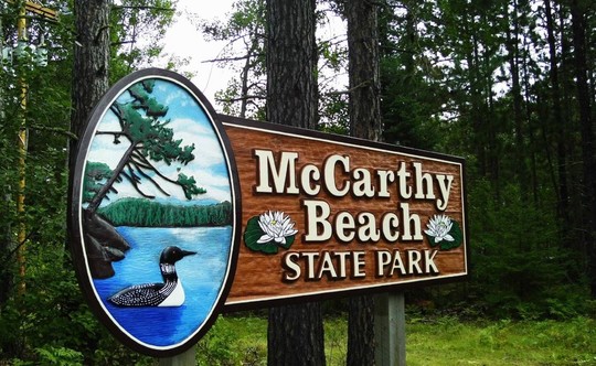 McCarthy Beach State Park sign