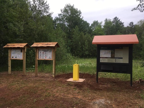 self-registration station at Cuyuna Country State Recreation Area