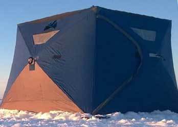 a portable ice shelter