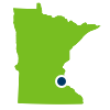 Location of site in Minnesota
