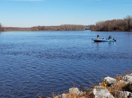 Photo of fishing on the Mississippi River border waters
