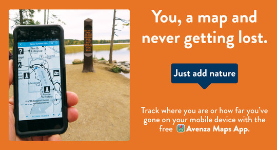 GeoPDF on Avenza app to navigate state parks and rec areas