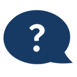 question mark in speech bubble