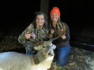 Naomi Walker and Theresa with first buck