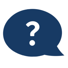 question mark bubble icon