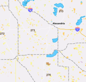 snippet of deer permit area map