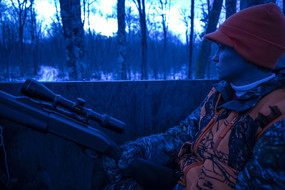 morning in the deer stand