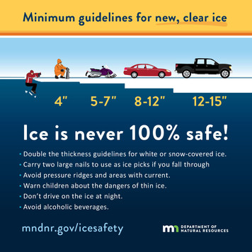 minimum thickness guidelines for new ice