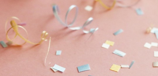A photo of confetti