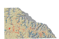 Map of Winona County showing karst features