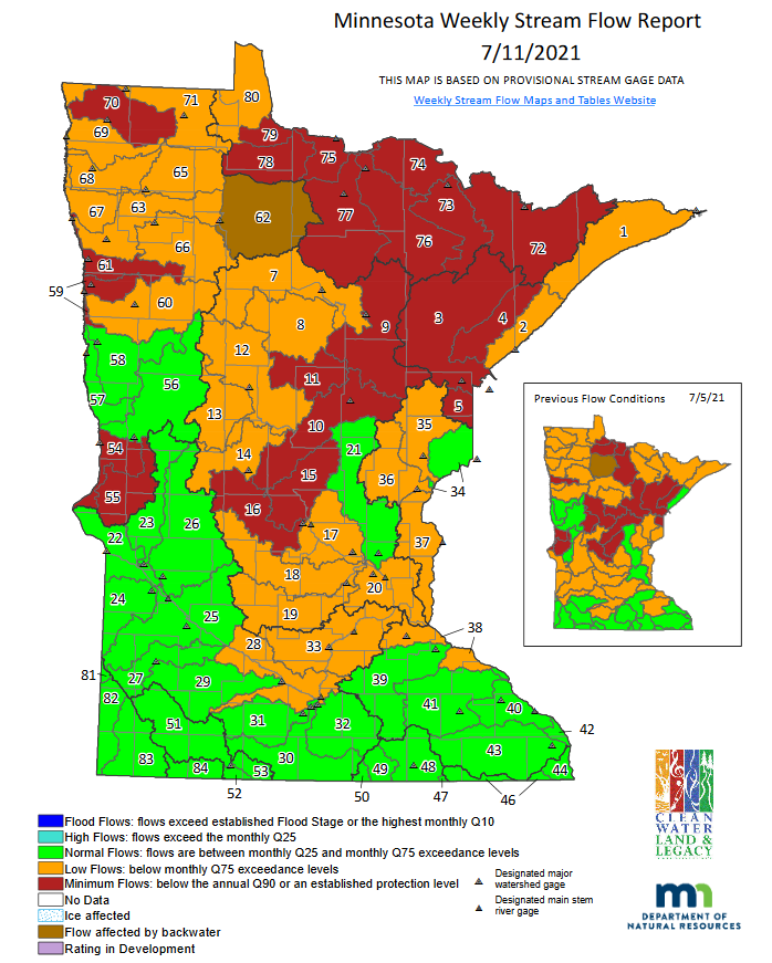 Streamflow map