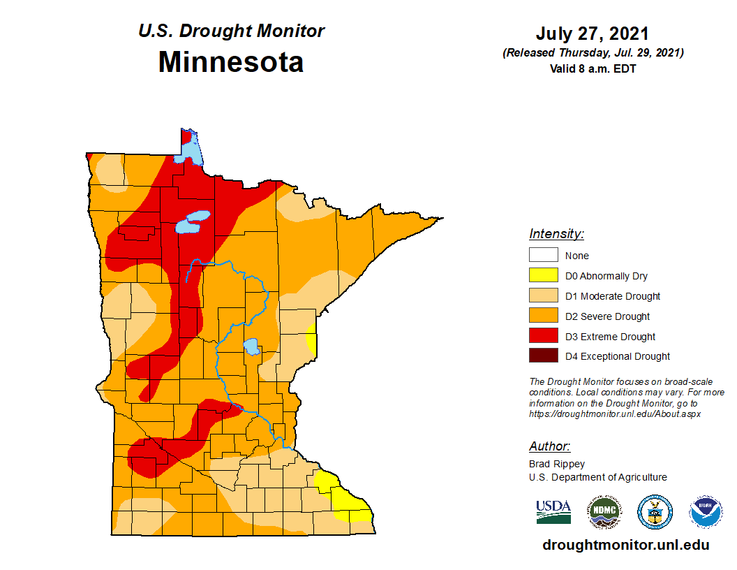Current drought map