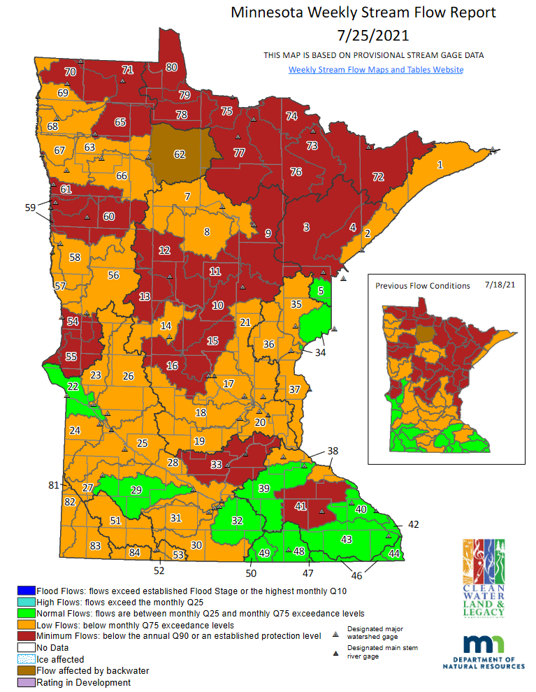 Streamflow map