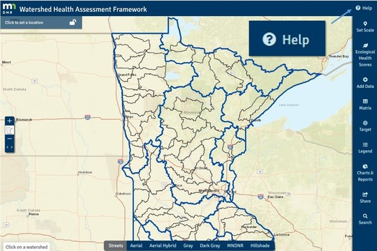 Help Button in the WHAF Map