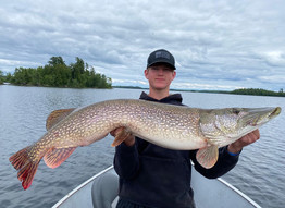 angler holding the state record catch-and-release pike