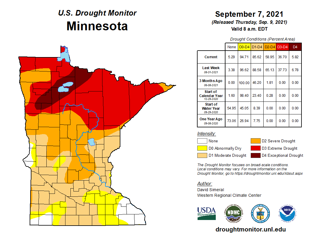 Sept 7 drought map