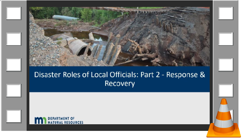 Opening view of Disaster Roles for Local Officials: Response and Recovery video