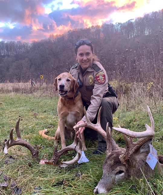 Handler Julie Siem and K9 Brady