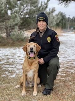 Handler Julie Siem and K9 Brady