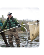 DNR staff with life jackets