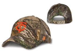 Twins logo camo cap image, front and back