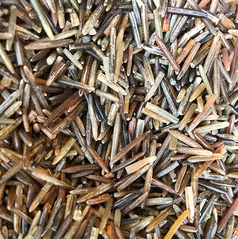 wild rice grain, up close view