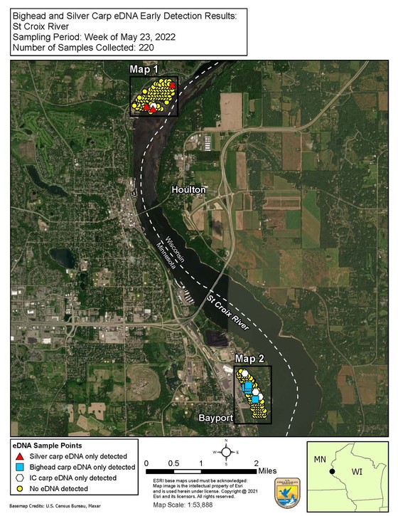 A map of the eDNA sampling area