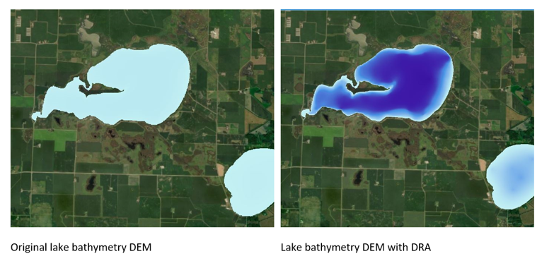 DRA of lake bathymetry example
