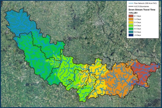 Travel Time Tool example