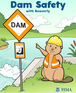 FEMA Dam Safety with Beaverly coloring book cover