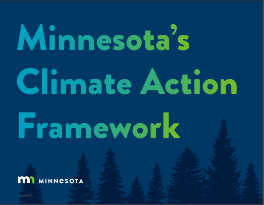 Minnesota's Climate Action Framework cover