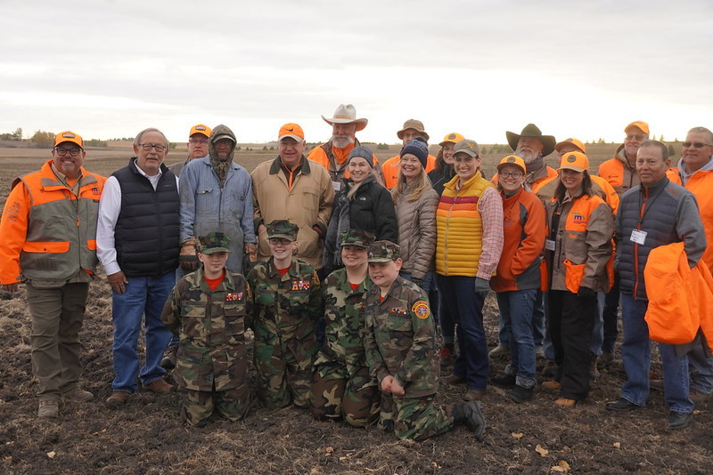 A group of people at the 2022 Governor's Pheasant Hunting Opener
