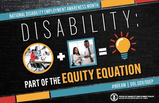 National Disability Employment Awareness Month graphic