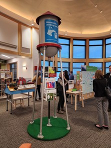 Dakota county library visitors check out We Are Water display