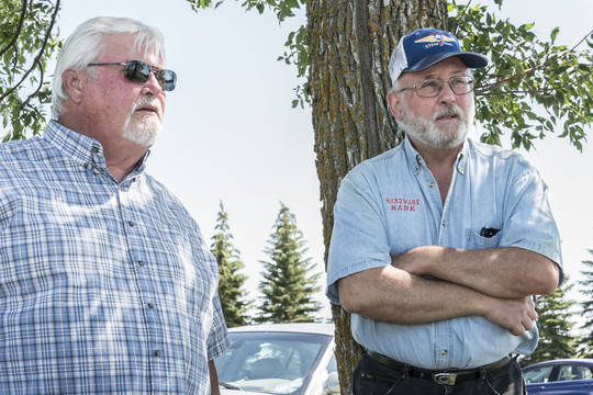 Ron (left) and Mark (right) Sorvig tell the story of how their brother Scott worked with the Red Lake Watershed District 