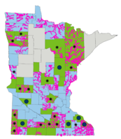 MN County Map Status Map