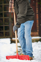 Person shoveling snow 