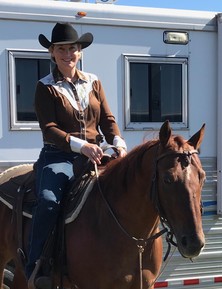 Renee Hartwig on her horse