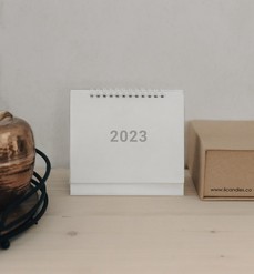 A calendar that says "2023"