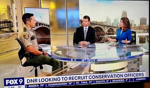 A conservation officer on Fox 9 to talk about conservation officer hiring
