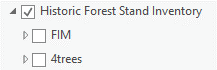 Historic Forest Stand Inventory group layers